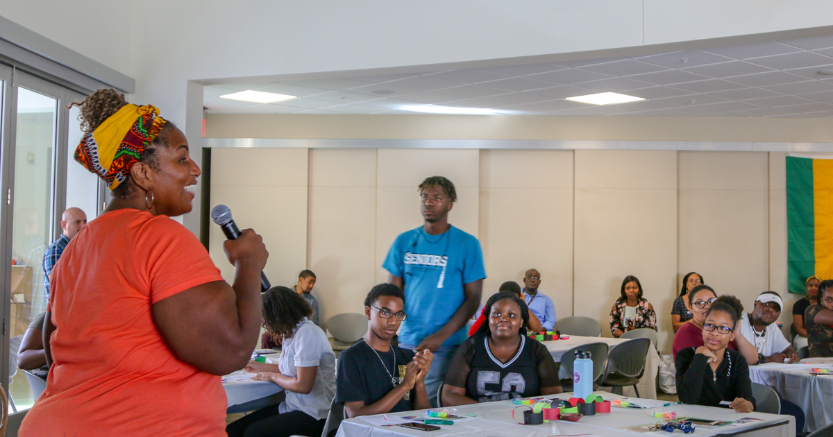 A CRC community engagement event with students and staff