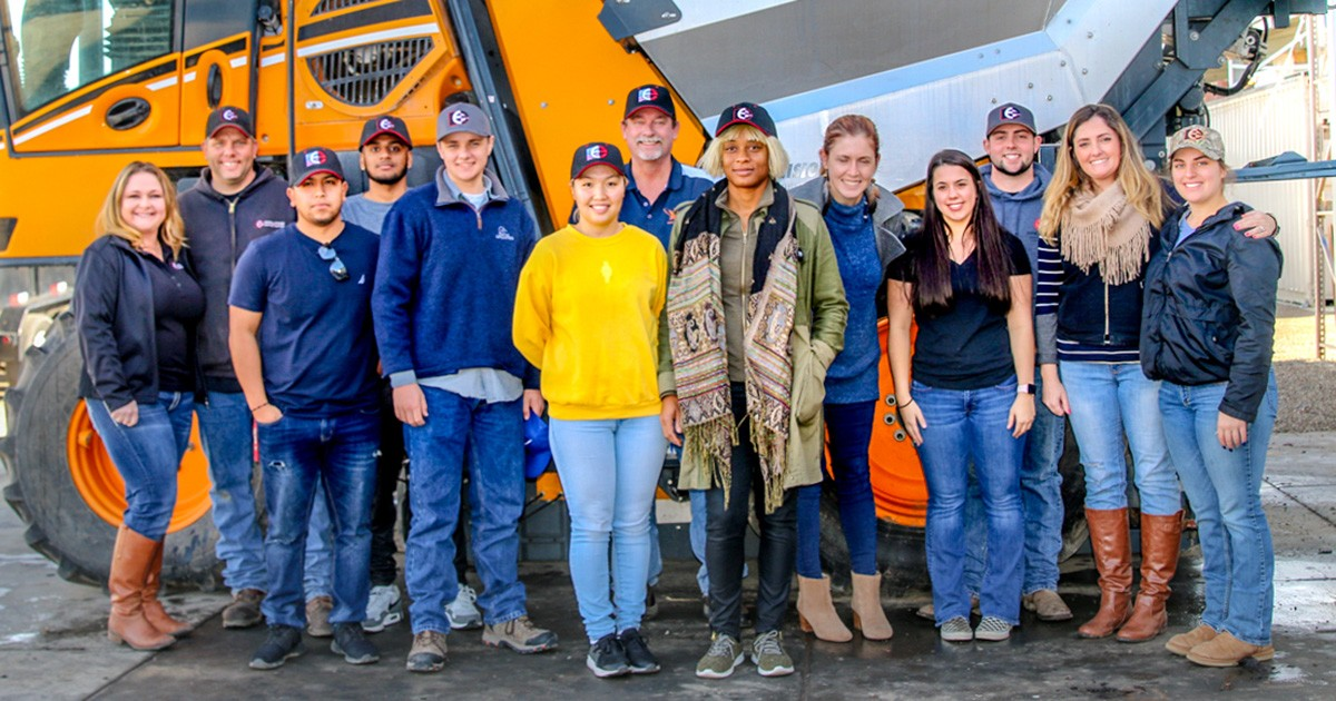 Employer partners and CRC students at a work-experience site visit